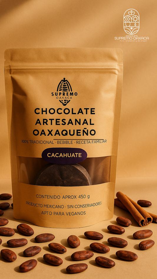 Chocolate Oaxaqueño con Cacahuate – Supremo Oaxaca (450 g)